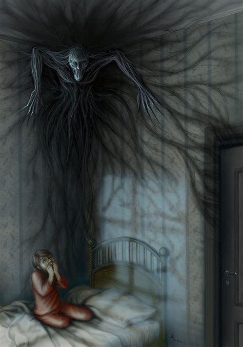 Night terrors by Urchina.deviantart.com on @deviantART | Dark creatures, Scary art, Horror art