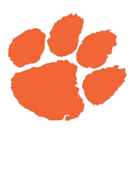 Free Clemson Tiger Paw Svg File 28 SVG PNG EPS DXF File