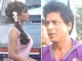 Shah Rukh, Priyanka at Mehboob studio