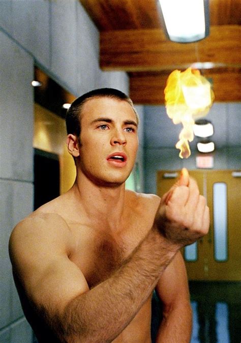 Chris Evans as Johnny Storm / The Human Torch in Fantastic Four (2005 ...