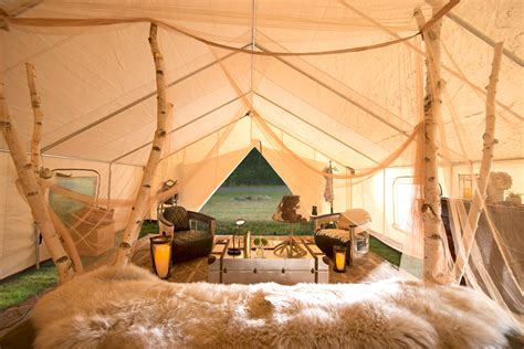 Sleep in a bed, order lobster to your tent when you 'glamp' in Maine