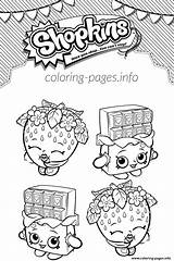 Shopkins Cheeky Chocolate And Strawberry Kiss Coloring Page Printable sketch template