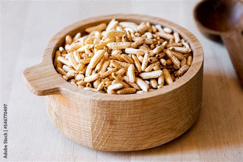 Puffed rice Stock Photo | Adobe Stock