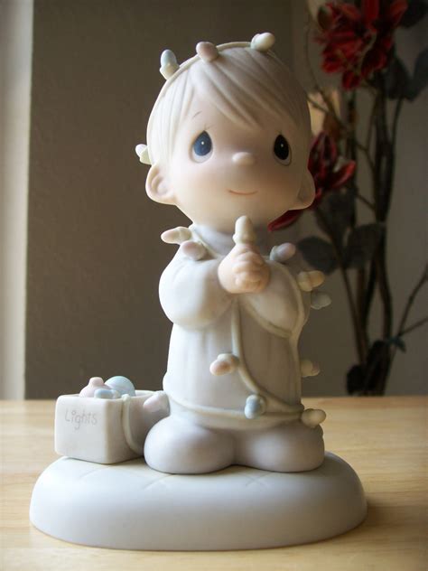 1985 Precious Moments “May Your Christmas Be Delightful” Figurine - Sculptures & Figurines