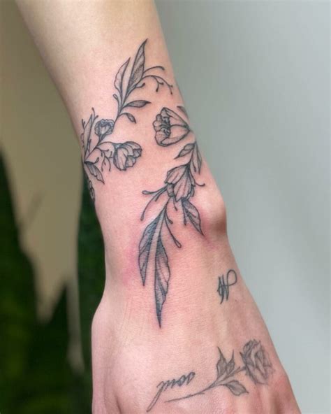 Flower Vine Tattoo Sketches