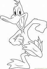Happy Daffy Duck Coloring Page For Kids  Free Printable sketch template