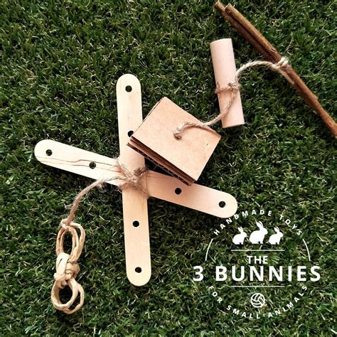 Wooden chew toy / rabbit toys / bunny toys / toys for rabbits | Etsy