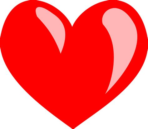 Rött Hjärta Valentine Kärlek - Gratis vektorgrafik på Pixabay