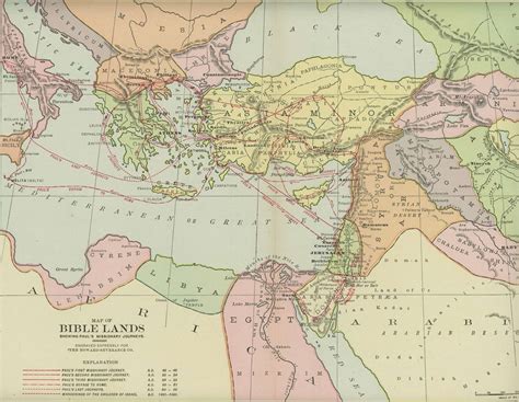 Historical maps of the lands of the Bible - Free Holiness Gospel Literature