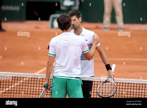 DOMINIC THIEM vs NOVAK DJOKOVIC Stock Photo - Alamy