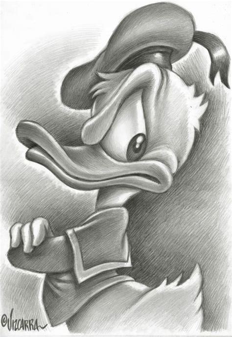 Vizcarra, Joan - Original Pencil Drawing - Donald Duck - W.B. | Disney schetsen, Disney tekenen ...