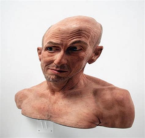 "Stooped People" in Hyper-real Sculptures of Evan Penny