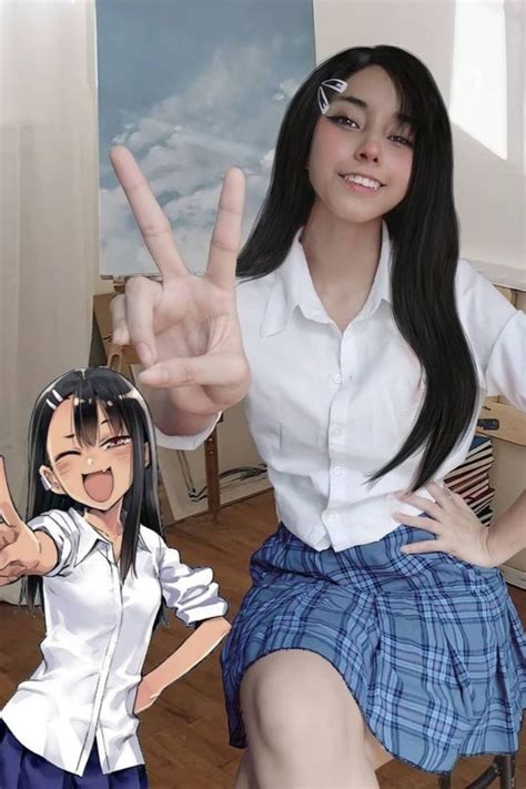 Playful Hayase Nagatoro cosplay