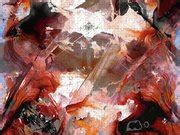 Red Abstract Art - Chance Encounter - Sharon Cummings Painting by ...