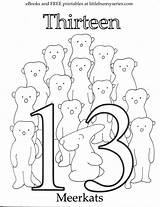 Number 13 Coloring Page PDF  Pages Free Preschool Printables sketch template