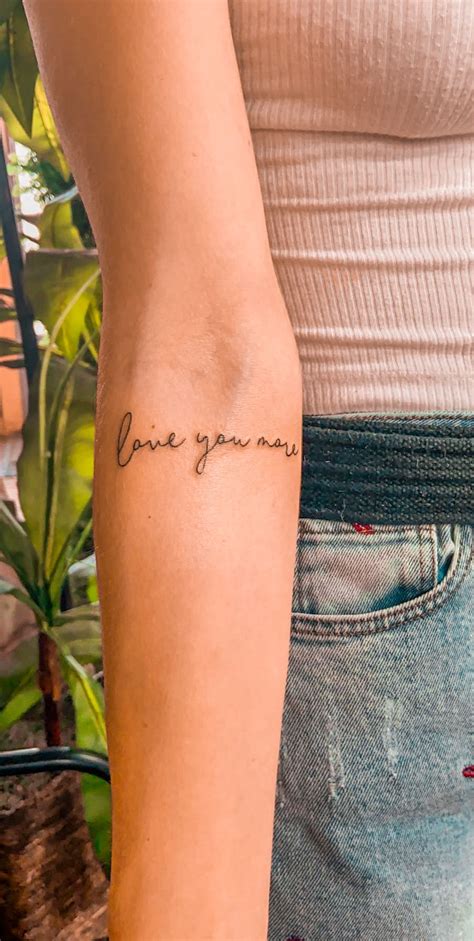 “Love you more” | Love you more tattoo, Mom tattoos, Forearm tattoo women