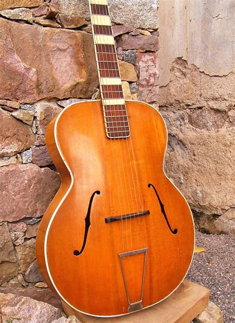 Vintage Archtop Jazz guitar J.B.Herclík ca. 1940 | Reverb