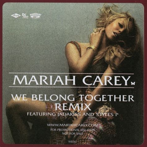 Mariah Carey - We Belong Together (Remix) (Vinyl, 12", 33 ⅓ RPM, Promo ...