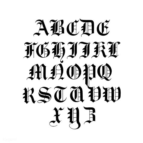 Old English calligraphy fonts from Draughtsman's Alphabets by Hermann ...