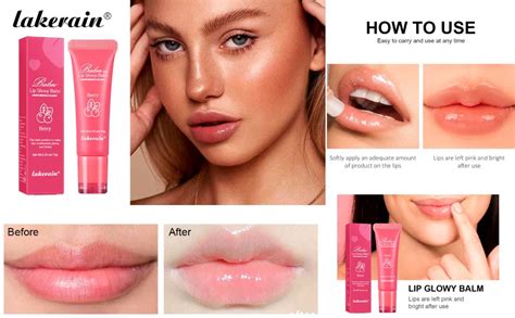Amazon.com : Lip Glowy Balm, Tinted Lip Balm Lip Gloss Hydrated ...