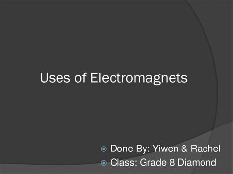 PPT - Uses of Electromagnets PowerPoint Presentation, free download ...