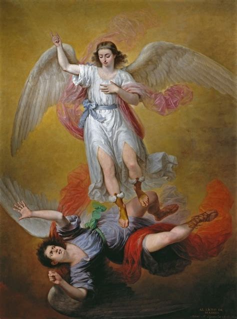 Antonio María Esquivel - A queda de Lúcifer (1840) | Produção de arte, Arte de anjo, Ideias para ...