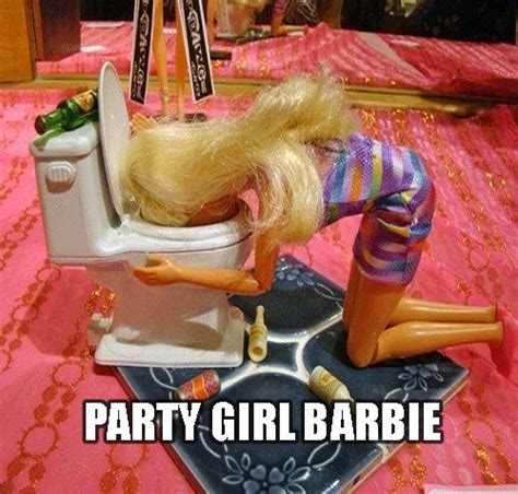 Party Girl Barbie Funny Meme | Barbie funny, Barbie, Bad barbie