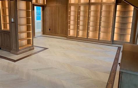 Tile Floor With Wood Border – Flooring Site