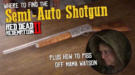 Where to Find the Semi Auto Shotgun in RDR2 - YouTube