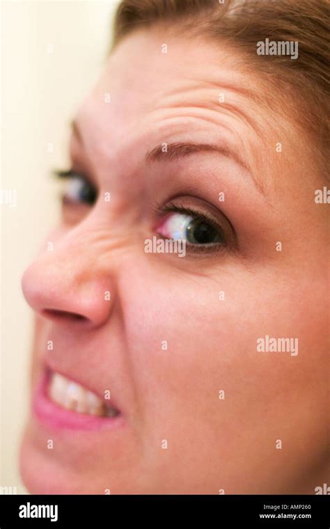 Angry Face Girl Stock Photo - Alamy