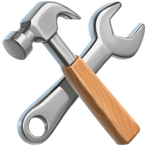 🛠️ Hammer and Wrench on Twitter Emoji Stickers 13.1