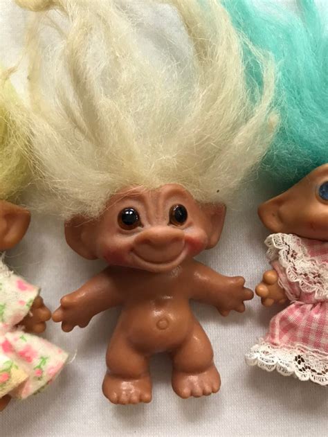 Lot of Vintage 1960s Original Troll Dolls Mohair Dresses Retro | Etsy