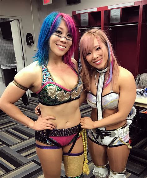 Kairi Sane With Asuka Backstage at WrestleMania