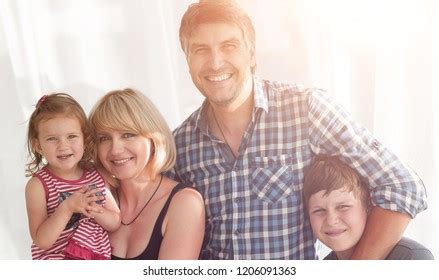 Portrait Lovely Family Stock Photo 1206091363 | Shutterstock