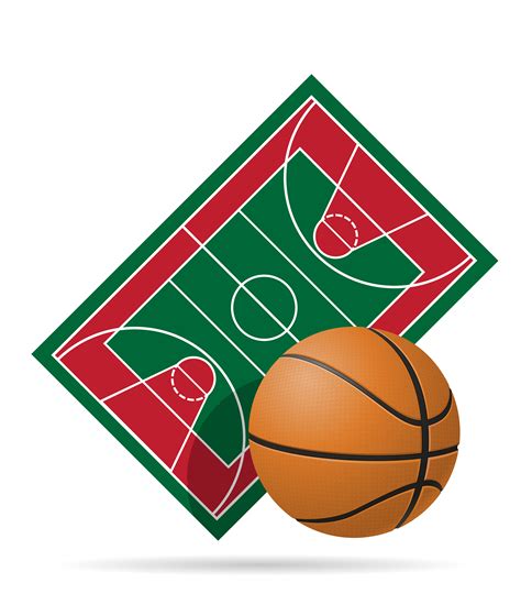 basketball court vector illustration 510459 Vector Art at Vecteezy