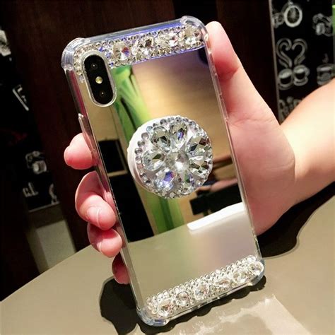 Diamond phone Case pop cover for iphone socket | Phone pop case holder ...