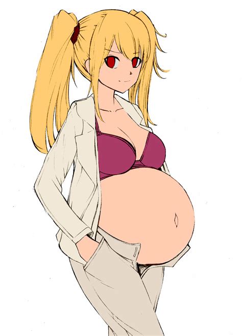 Lucy two years pregnant (colored) by a022412 on DeviantArt