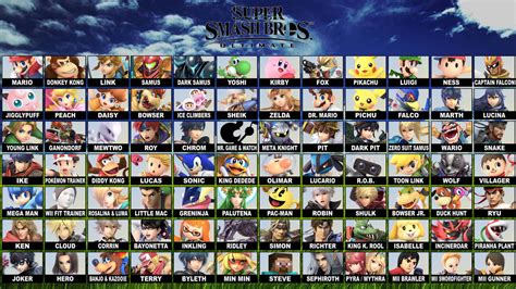 The Official SSBU Roster by AtomicLugia on DeviantArt