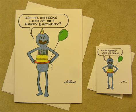 Rick And Morty 30th Birthday Card