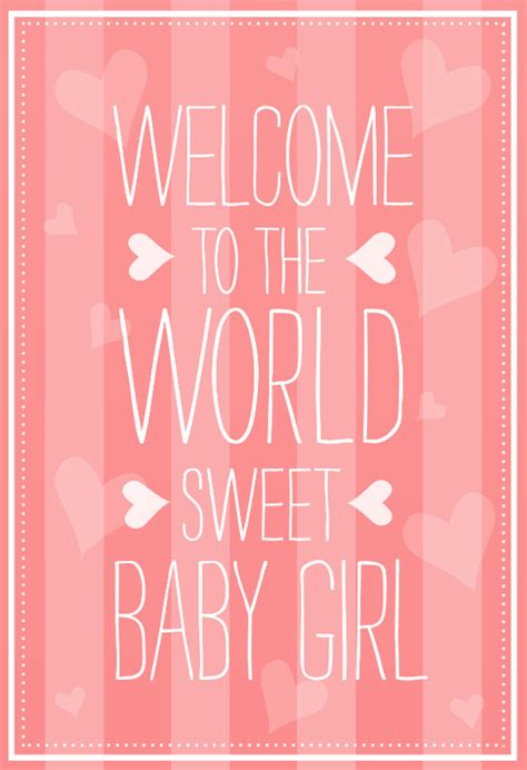 Welcome To The World Baby Girl Quotes