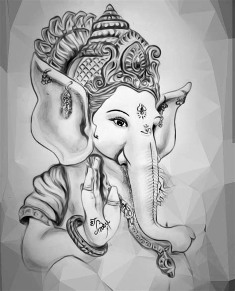 Ganesh Pencil Sketch at PaintingValley.com | Explore collection of ...