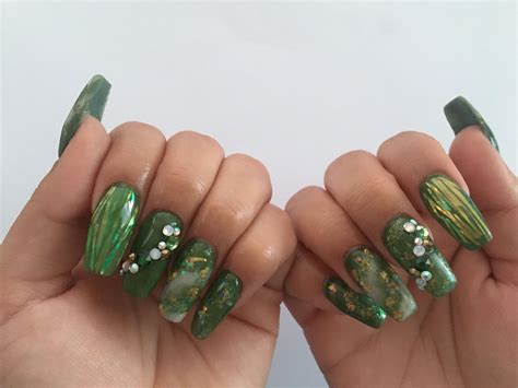 Olive Green Nails 💚 | The Nail Diary | Green nails, Nails, Glow up?