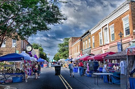 August 2015 Old City Of York South Carolina Couthouse Stock Image ...