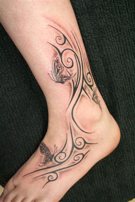 Best Ankle Tattoo Designs For Girls 2011 Butterflies Ankle Tattoo – YusraBlog.com