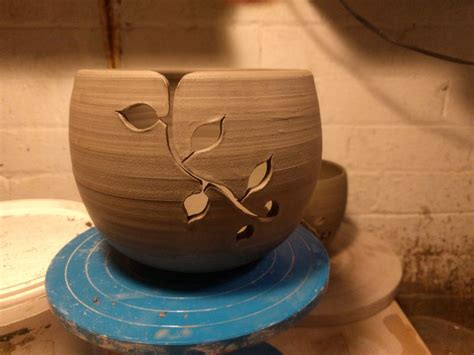 Carving Clay – How to make Stoneware knitting Bowls