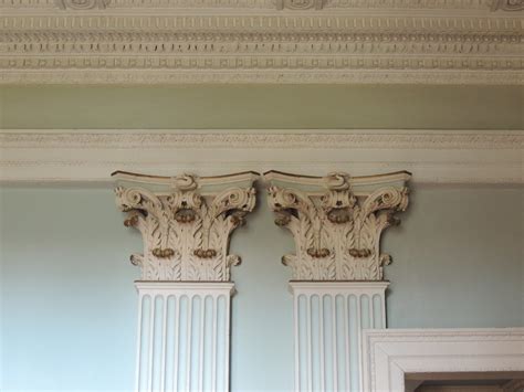 Corinthian pilaster capitals, Vestibule, The Vyne, Hampshi… | Flickr