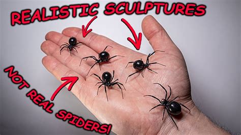 Making a realistic Black Widow Spider (fridge magnet/prank spider ...