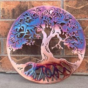 Enchanting Starry Night Tree of Life Metal Wall Art on Copper - Etsy | Metal tree wall art, Tree ...