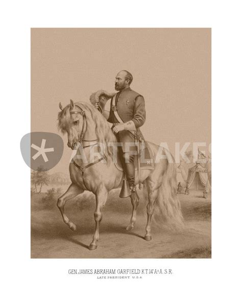 "General James Garfield -- Civil War " Mixed Media als Poster und ...