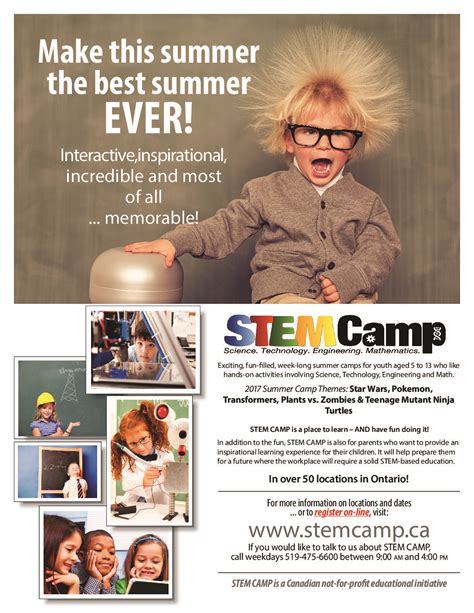 Summer 2017: STEM Camps return to Welland and NOTL campuses | InsideNC